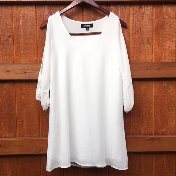 IVORY LONG SLEEVE DRESS - Picture 4 of 8